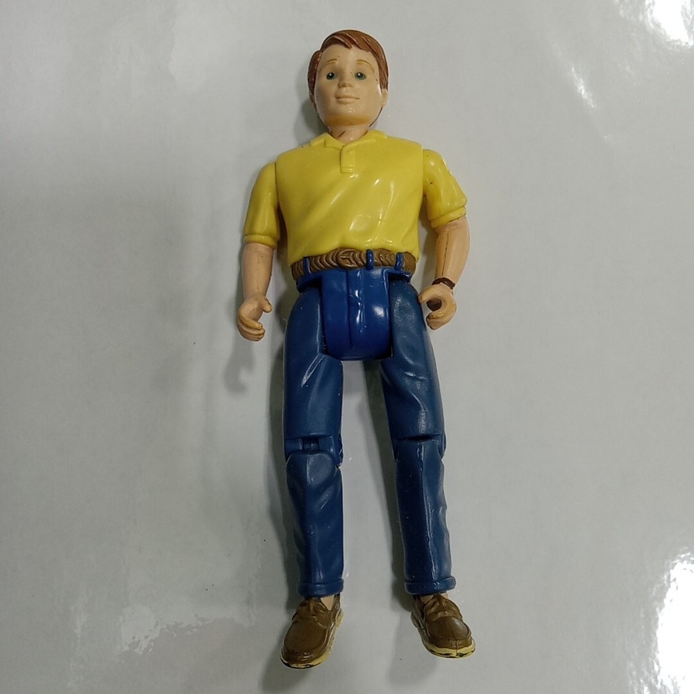Fisher Price Loving Family Dollhouse Dad Figure Yellow Shirt Blue Pants 2000